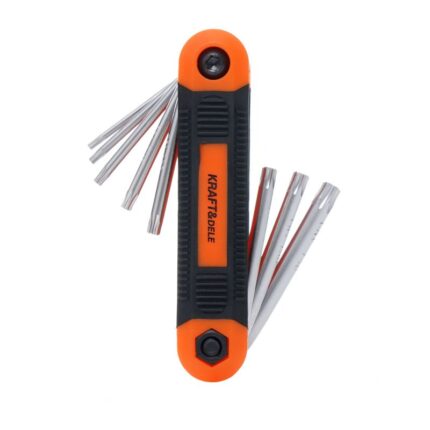 8 dalių sulankstomų šešiakampių TORX raktų rinkinys KD11935
