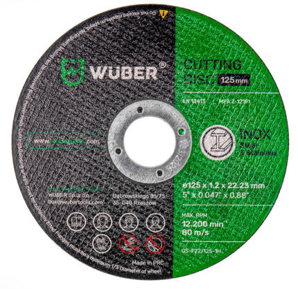 Metalo pjovimo diskas 125x1,2 mm WUBER W17013