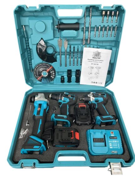 Akumuliatorinių įrankių rinkinys 3in1 Bulltech BT-5017B