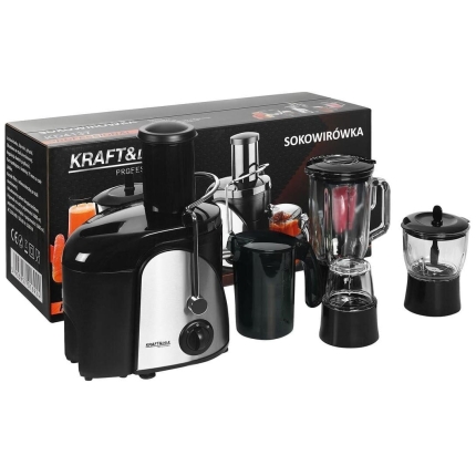 Sulčiaspaudė 1500W Kraft&Dele su priedais, KD4137