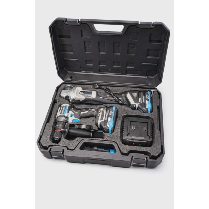 META-PRO 21V akumuliatorinių įrankių komplektas 2in1 (bešepetėliniai)