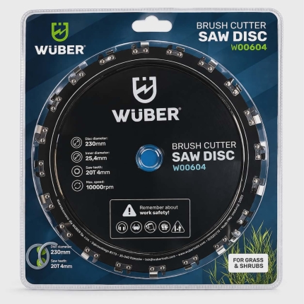 WÜBER krūmapjovės pjovimo diskas W00604 – 230 mm