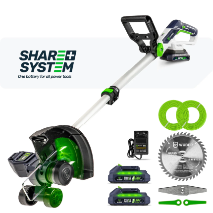 Akumuliatorinė žoliapjovė 3in1 „Share+“ sistema 20V 2xAKU WUBER W04006