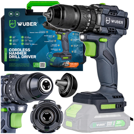 Akumuliatorinis bešepetėlinis smūginis gręžtuvas-suktuvas be bat. 50Nm W04538