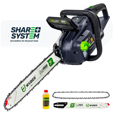 Akumuliatorinis bešepetis grandininis pjūklas be bat. 40 V 16" WUBER W04537