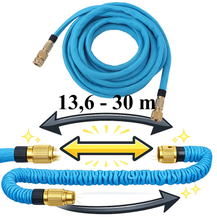 Lanksti sodo žarna 13,6–30 m, 1/2 3/4 „Premium“, tvirtos jungtys