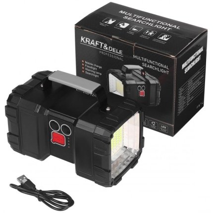 Powerbank KD1249 akumuliatorinis LED žibintuvėlis